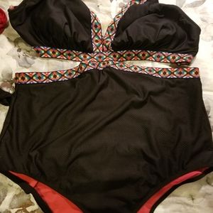 Layne Bryant plus bathing suit